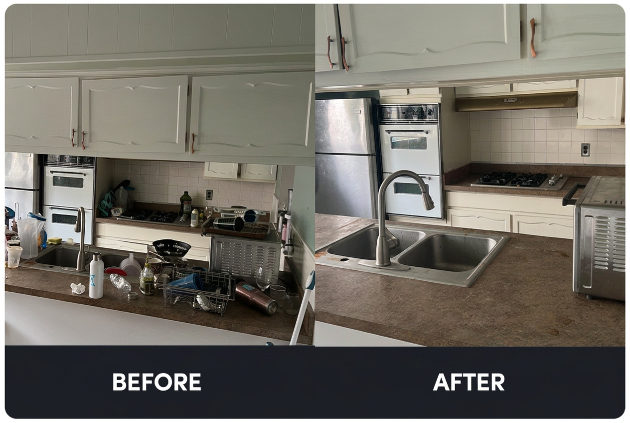 Kitchen debris removal